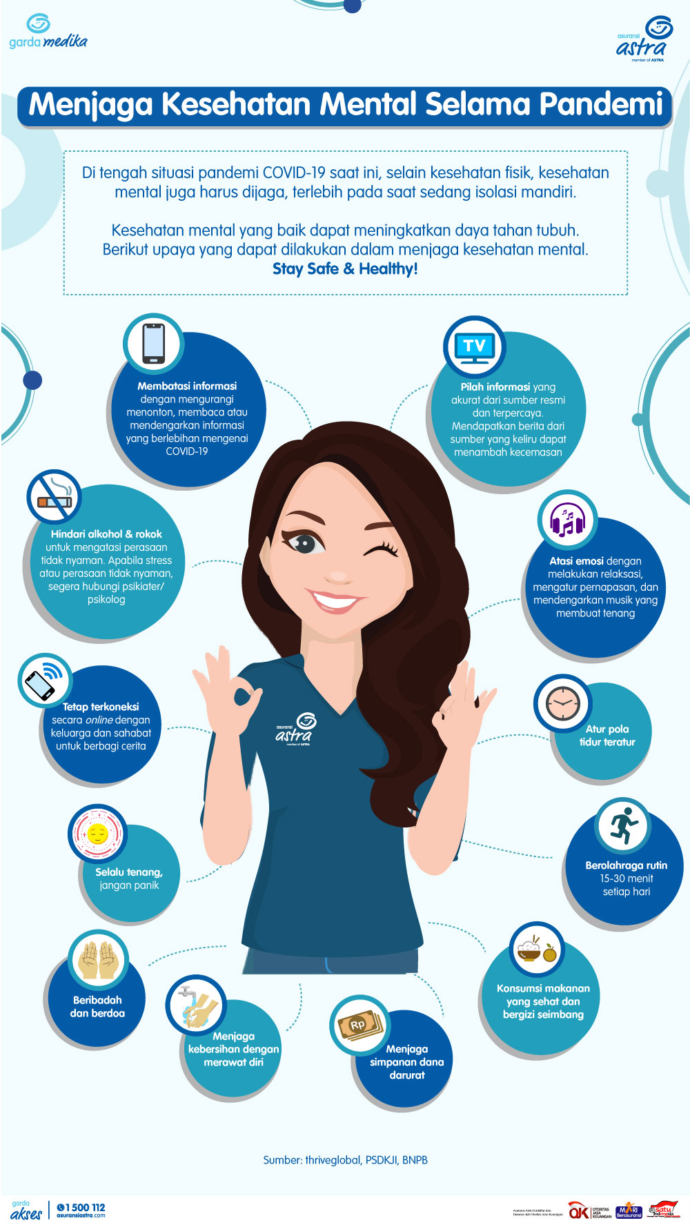 INFOGRAFIS #POMinfo Menjaga Kesehatan Mental Selama Pandemi