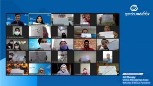 Giat webinar Garda Medika dengan tajuk Art Therapy Untuk Management Stress Bekerja di Masa Pandemi bersama Untung Dharmawan, M, Psi dalam rangkaian Bulan Inklusi Keuangan (BIK) 202