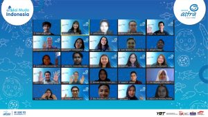 Seluruh finalis, mentor, dan partisipan #AksiMudaIndonesia berfoto bersama dengan membawa semangat perubahan yang berkelanjutan untuk Indonesia