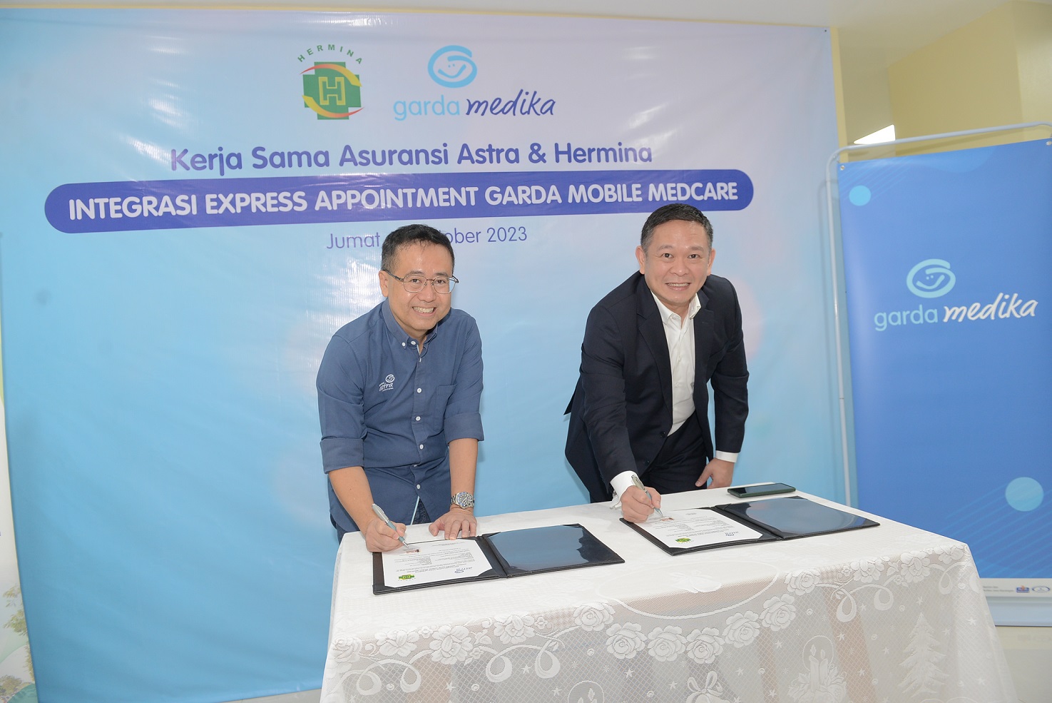 Kolaborasi Garda Medika dengan Rumah Sakit Hermina, Pasien Rawat Jalan Daftar Tanpa Antri dan Cashless dengan Fitur Express Appointment Garda Mobile Medcare