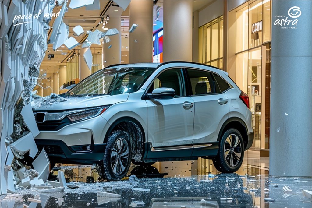  Mobil Pameran Menabrak Dinding Mal: Asuransi Apakah yang Dapat Menjamin